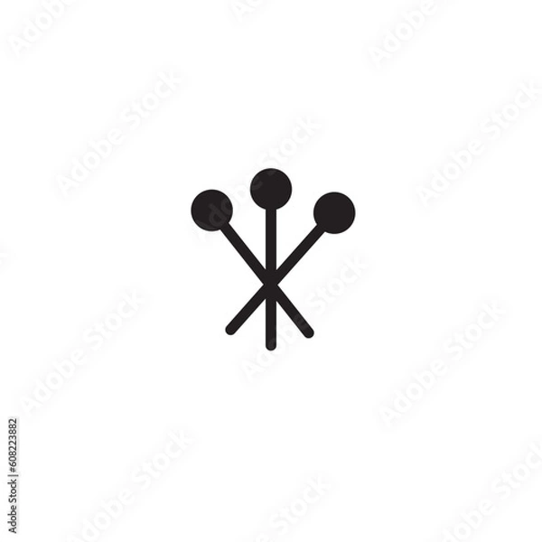 Obraz Massage Needles Spa Solid Icon