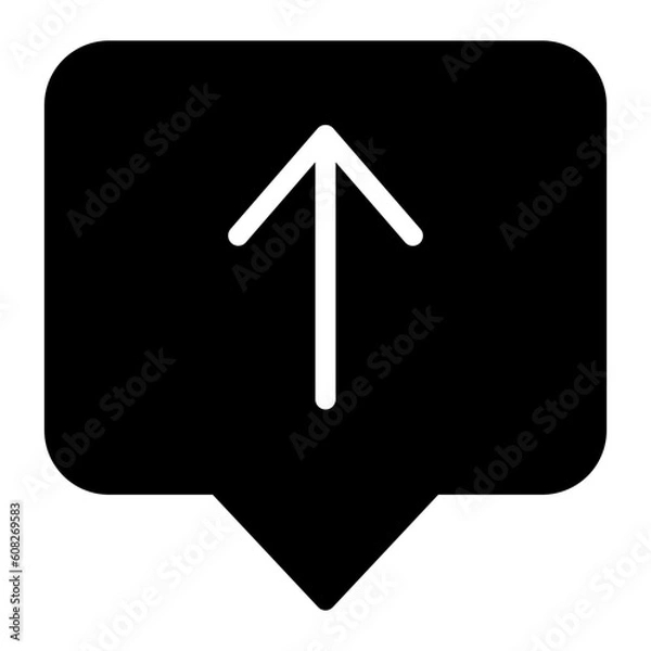 Obraz upload glyph icon