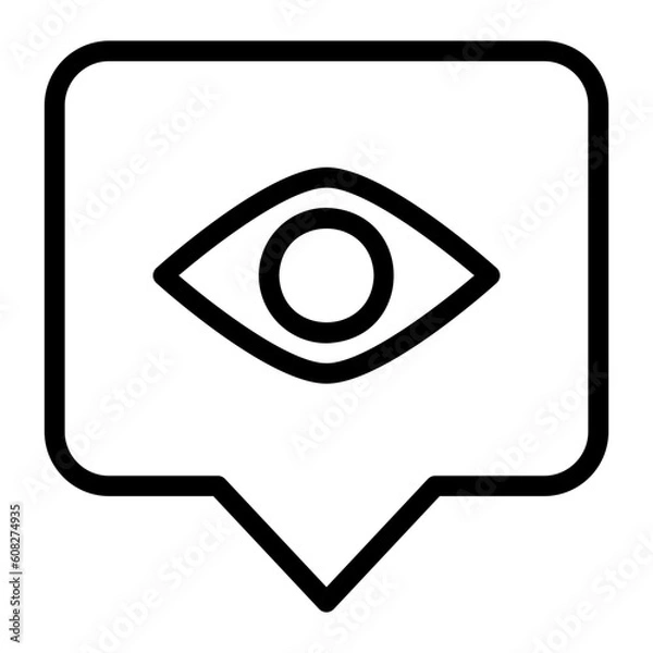 Obraz witness line icon