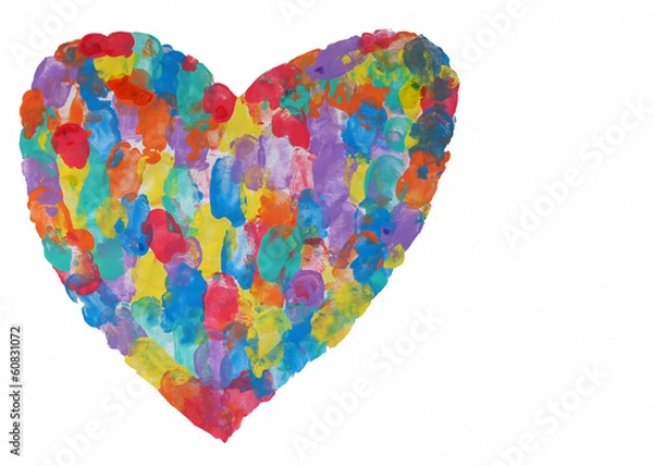 Obraz kalp boya ile