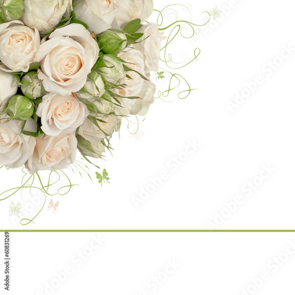 Fototapeta buoquet of roses