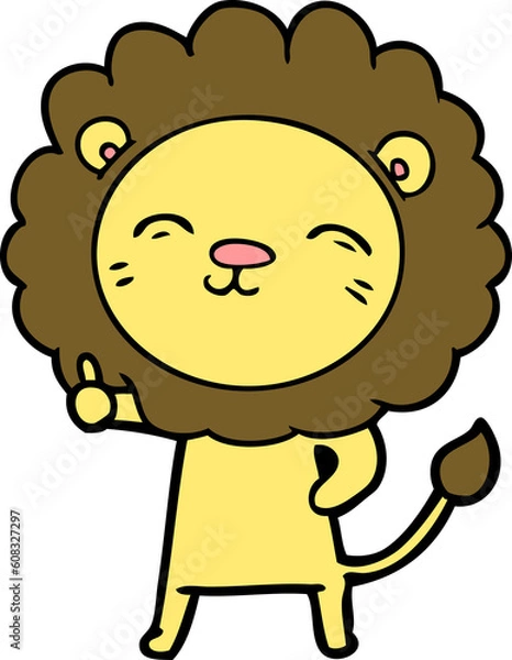 Obraz cartoon lion