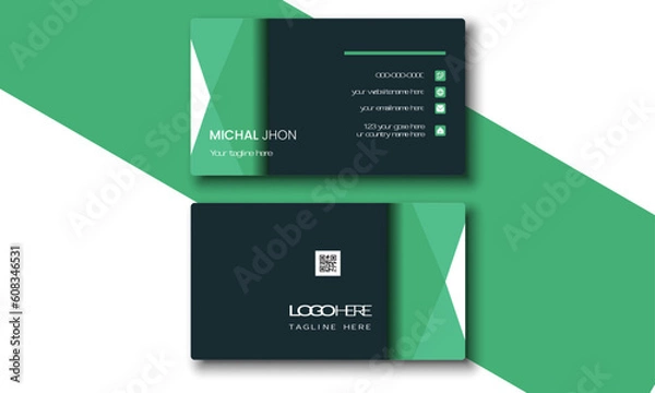 Obraz modern business card and modern presentation.