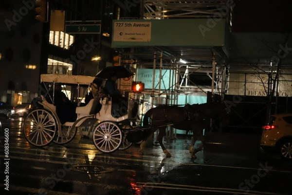 Obraz train in the night