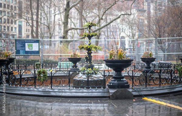Obraz fountain in the park