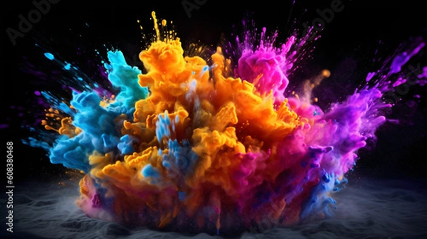 Fototapeta Various Color Splashes 