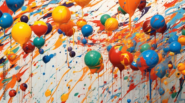 Obraz Various Color Splashes 