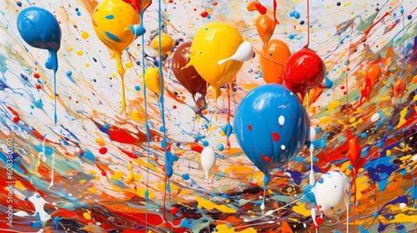 Obraz Various Color Splashes 