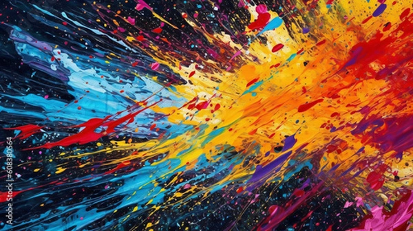 Fototapeta Various Color Splashes 