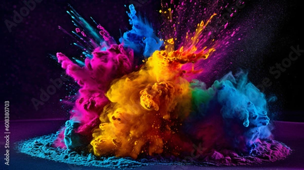 Obraz Various Color Splashes 