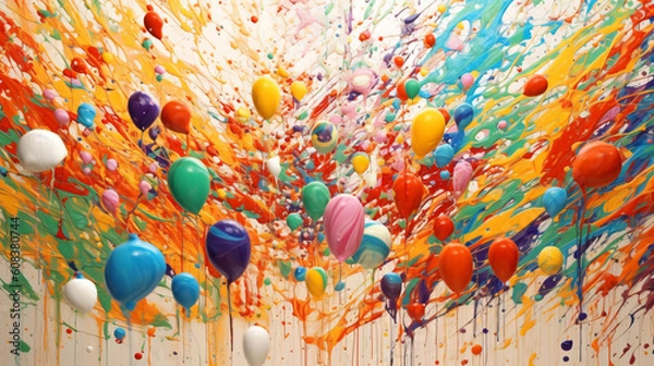 Obraz Various Color Splashes 