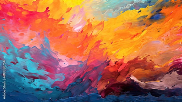 Fototapeta Various Color Splashes 