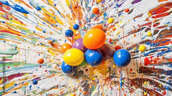 Obraz Various Color Splashes 