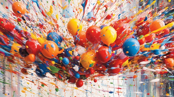 Obraz Various Color Splashes 