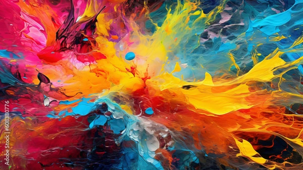 Fototapeta Various Color Splashes 