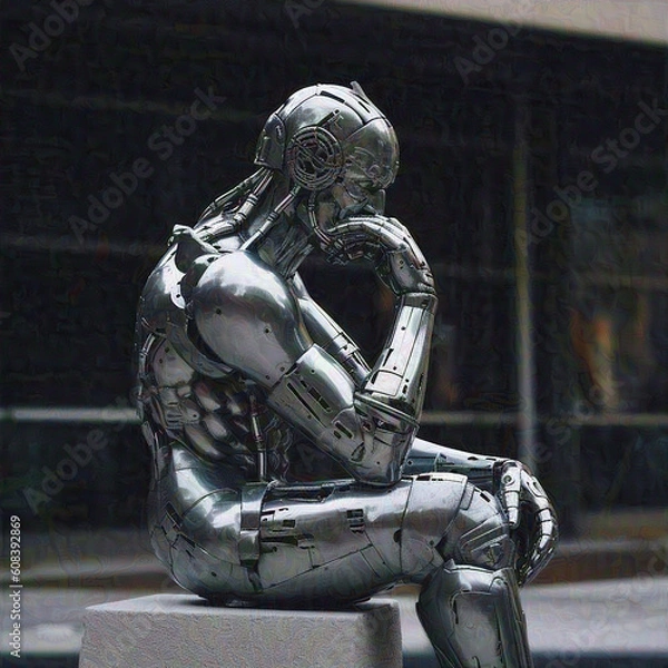Obraz Robot Thinker