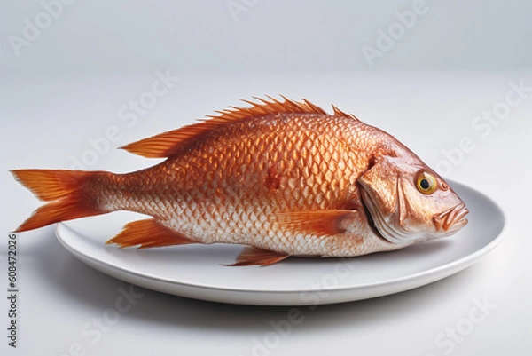 Fototapeta fish on a white background