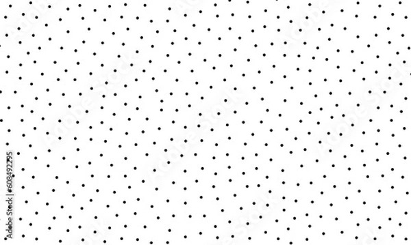 Fototapeta random scattered dots seamless repeatable background pattern swatch black and white