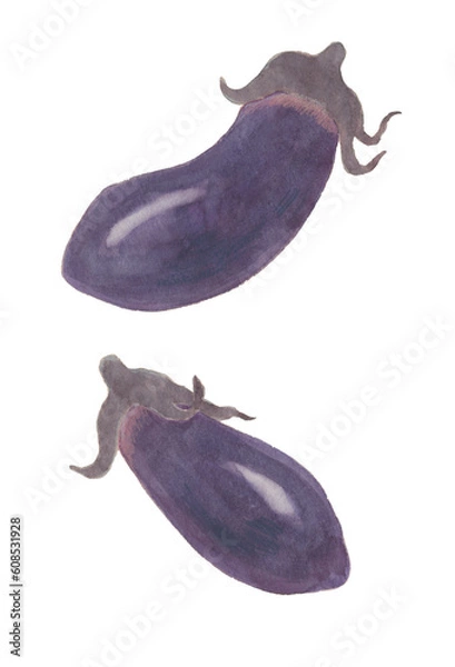 Obraz ナス　水彩