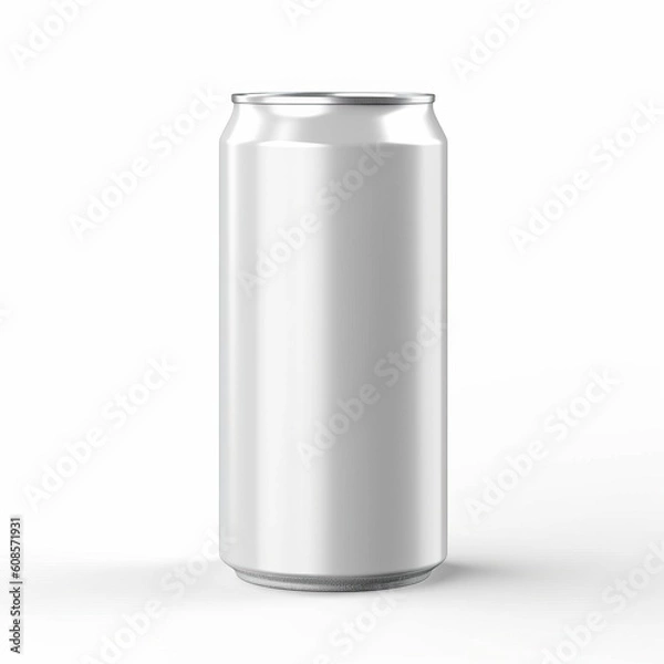 Fototapeta Portrait soda cans mockup isolated on white AI Generative