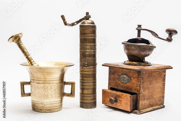 Obraz Three vintage grinders