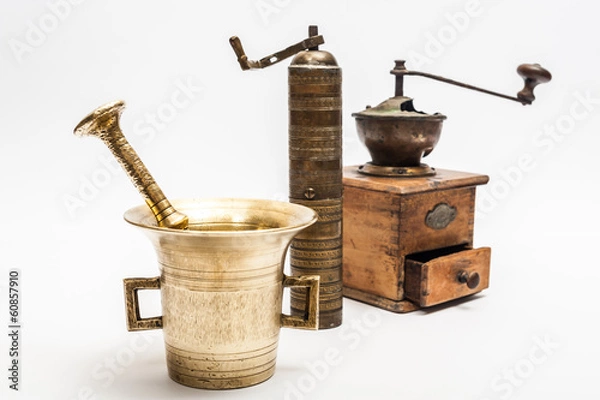 Obraz Three vintage grinders