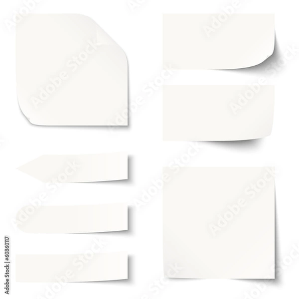 Obraz Kolekcja - czysty arkusz papieru