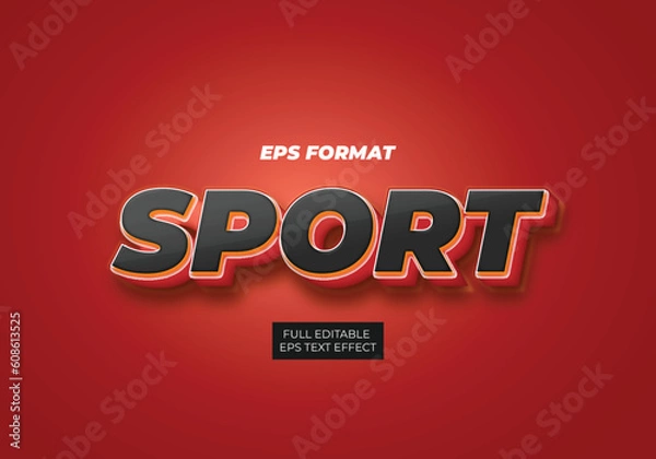 Fototapeta Sport Editable Text Effect