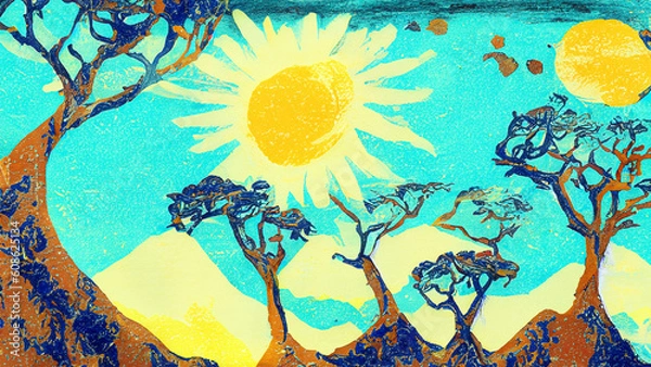 Obraz landscape background