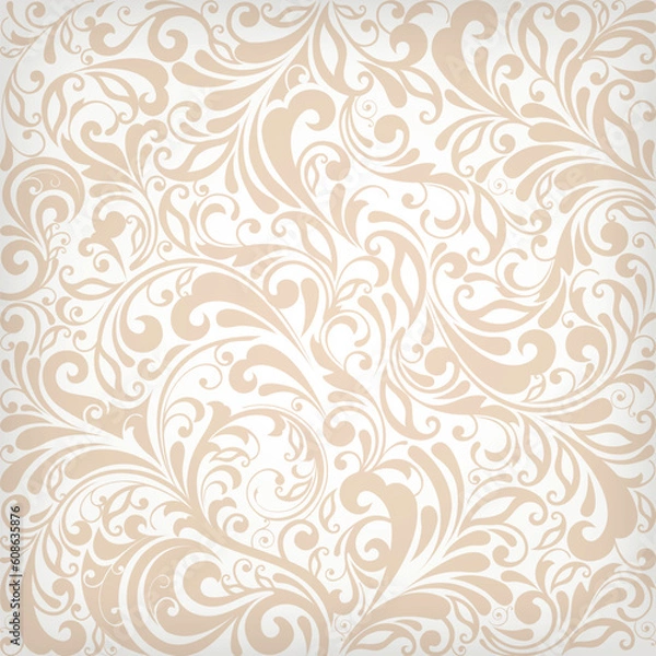 Fototapeta illustration drawing of floral background