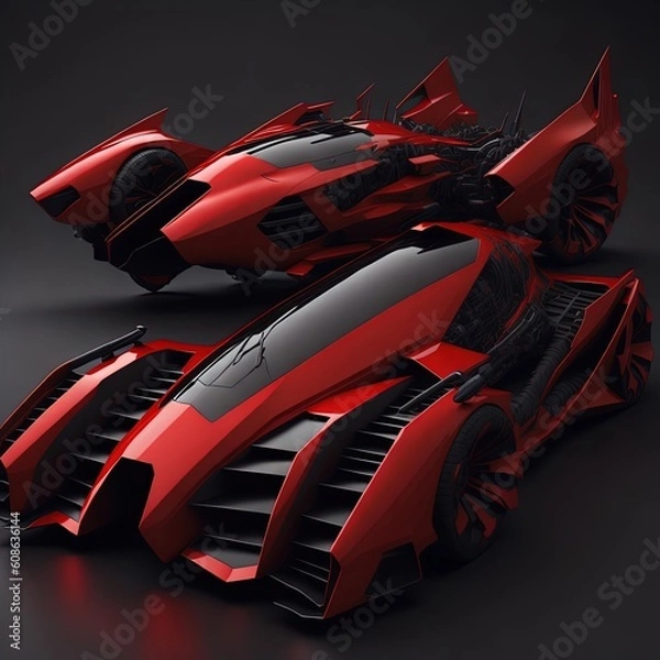 Obraz Racing car Generated AI Image