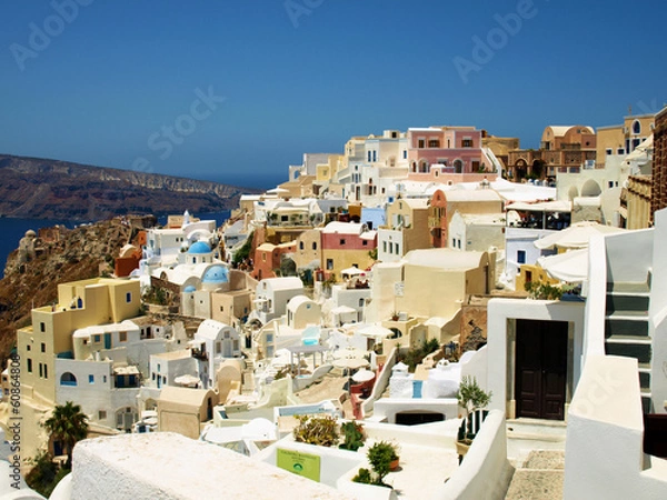 Fototapeta Oia iasto na wyspie Santorini