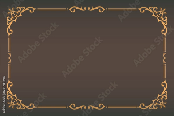 Obraz vintage frame illistration