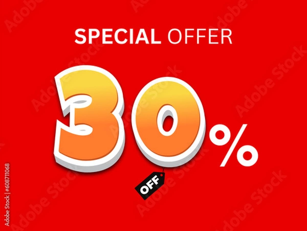 Fototapeta special offer 30% off vector