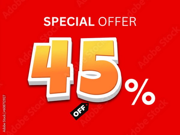 Fototapeta special offer 45% off vector