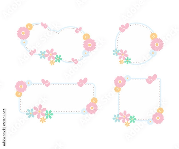 Fototapeta flower frame