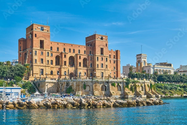 Fototapeta Taranto and its monuments by the sea