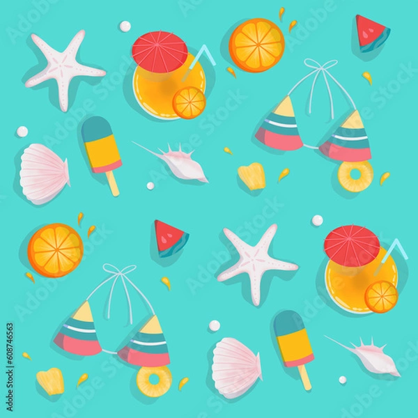 Fototapeta summer-blue