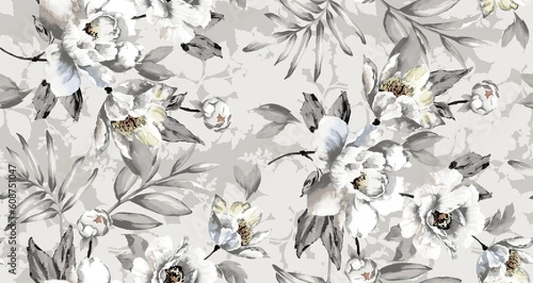 Obraz Textile and digital seamless pattern design 