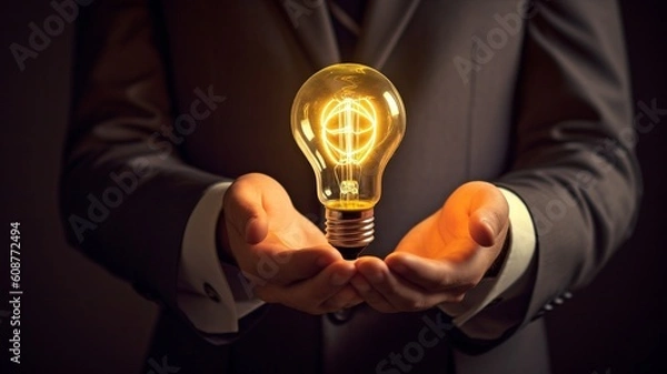 Fototapeta Bright concept for expanding a firm. GENERATE AI