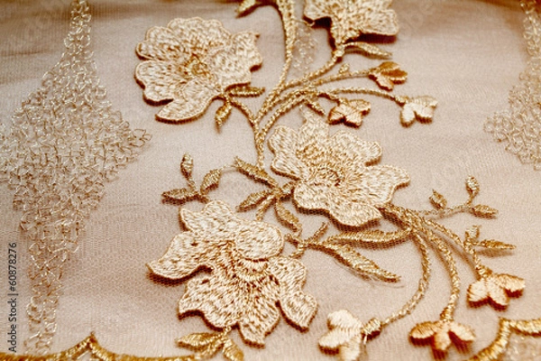 Fototapeta Golden textile