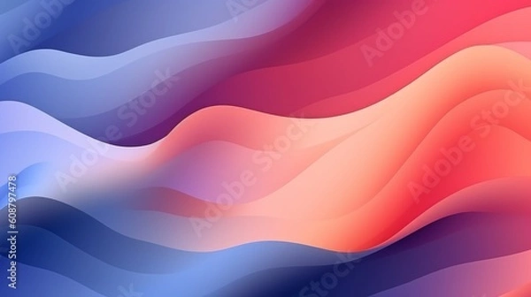 Fototapeta Gradient trendy vector liquid background copy space. Generative AI