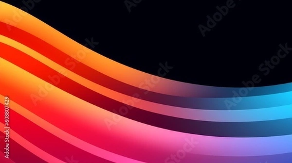 Fototapeta Gradient trendy vector liquid background copy space. Generative AI
