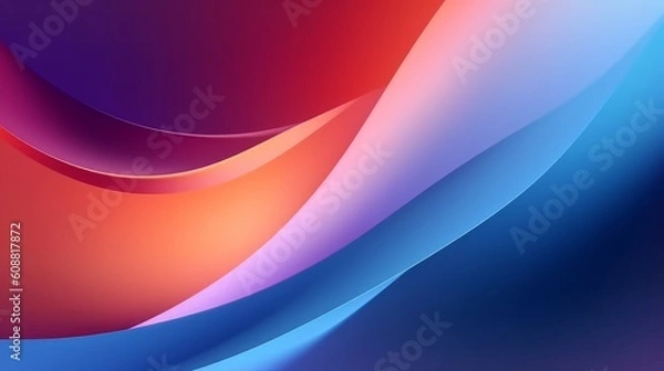 Obraz Gradient trendy vector technology background copy space. Generative AI