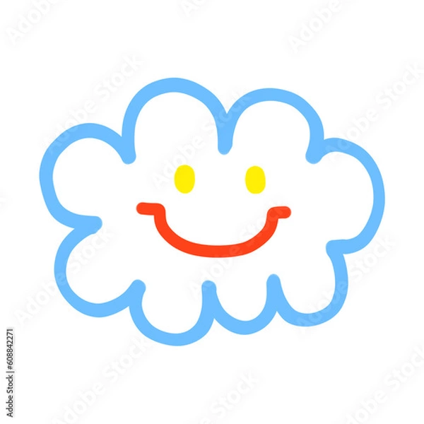 Obraz Cute faces in different shapes