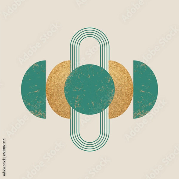 Obraz Boho wall poster. Abstract wall art. Mid century design posters. Minimalistic design.