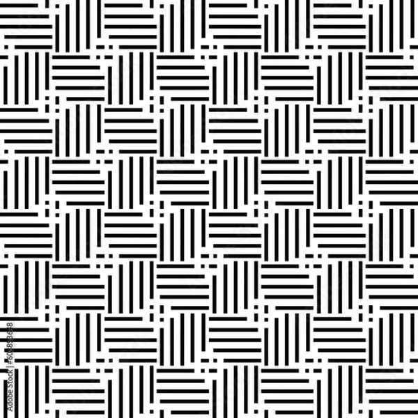 Fototapeta Seamless models. Modern stylish texture. Monochrome, simple. Vector.