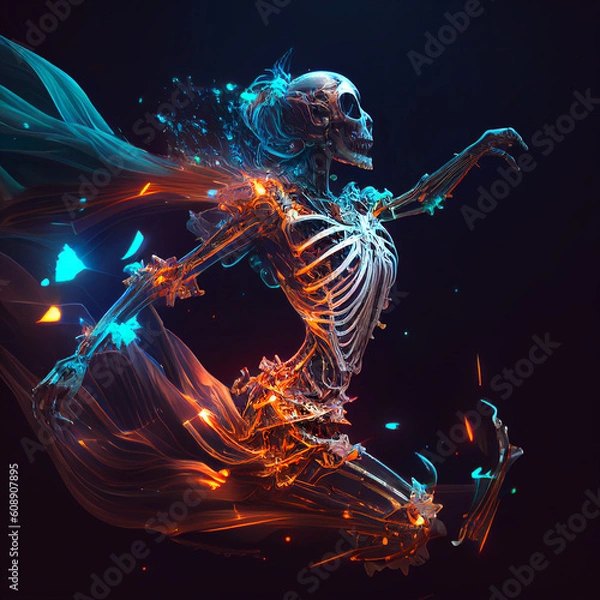 Fototapeta undead breaking free generative ai