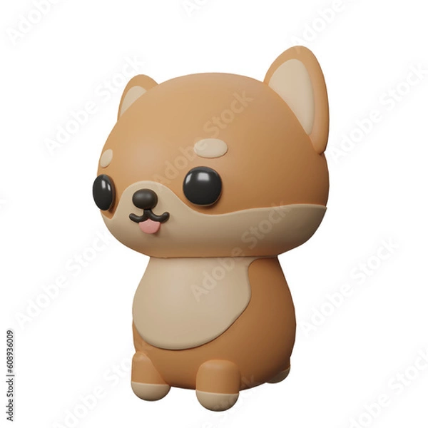 Obraz Dog cartoon 3D