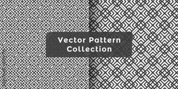 Obraz Abstract geometric easy seamless set creative vector symbols textures